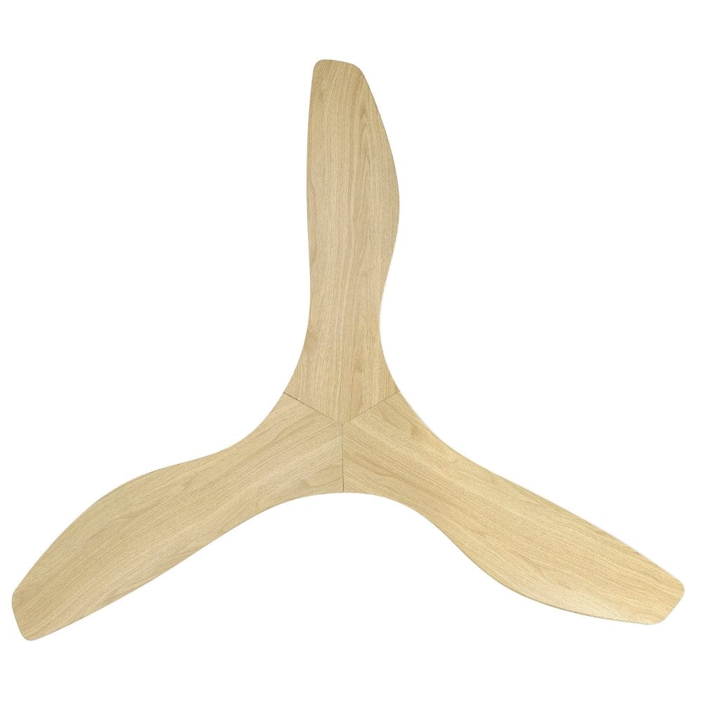 Without Light Surf Ceiling Fan Matte White with Oak