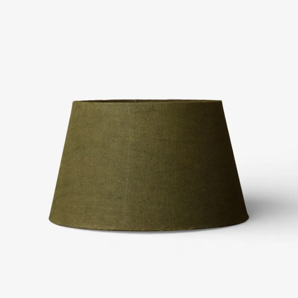 Lamp Shades Tapered Drum Shade Olive Linen 40cm