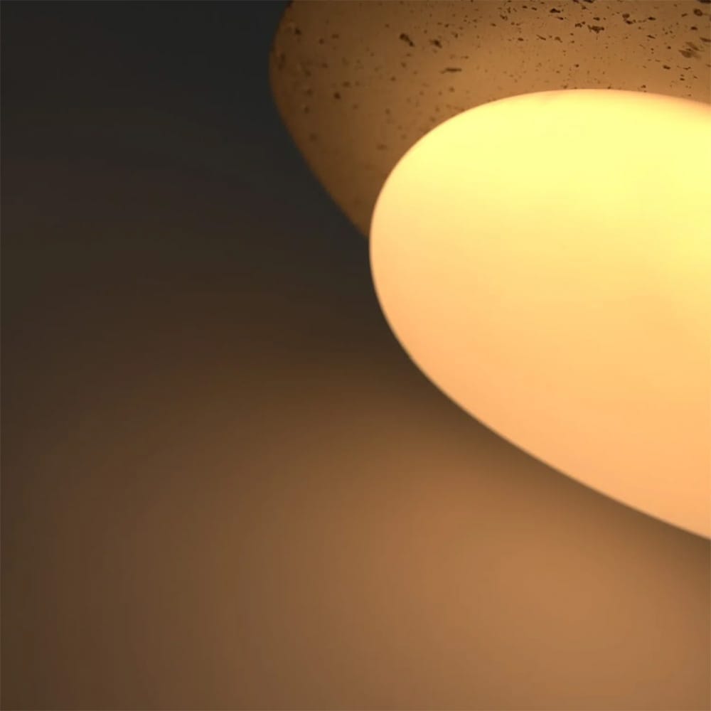 Oysters & Battens Thalos Travertine Oyster Light
