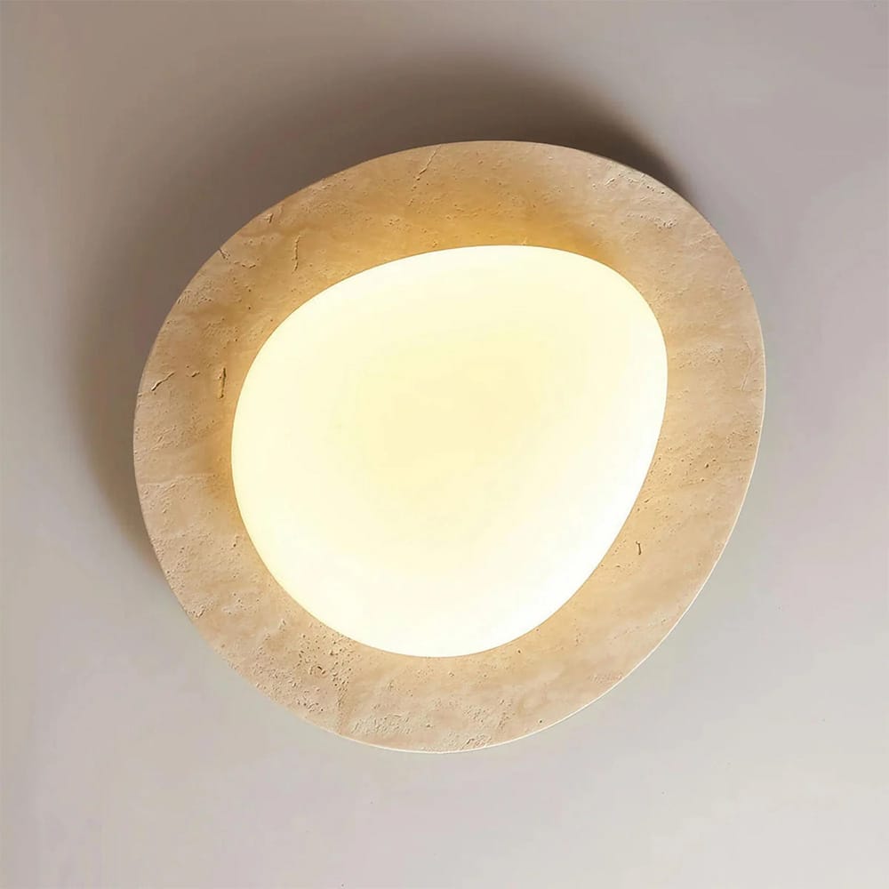 Oysters & Battens Thalos Travertine Oyster Light