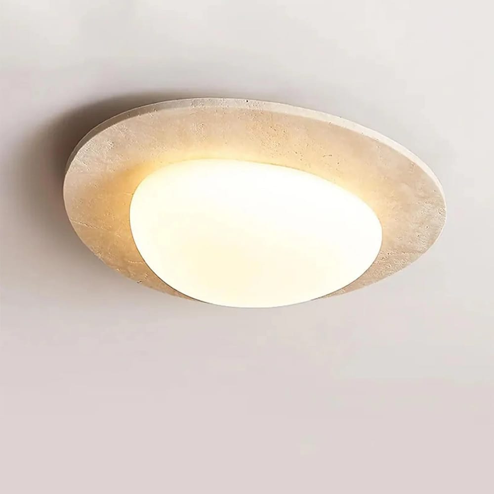Oysters & Battens Thalos Travertine Oyster Light
