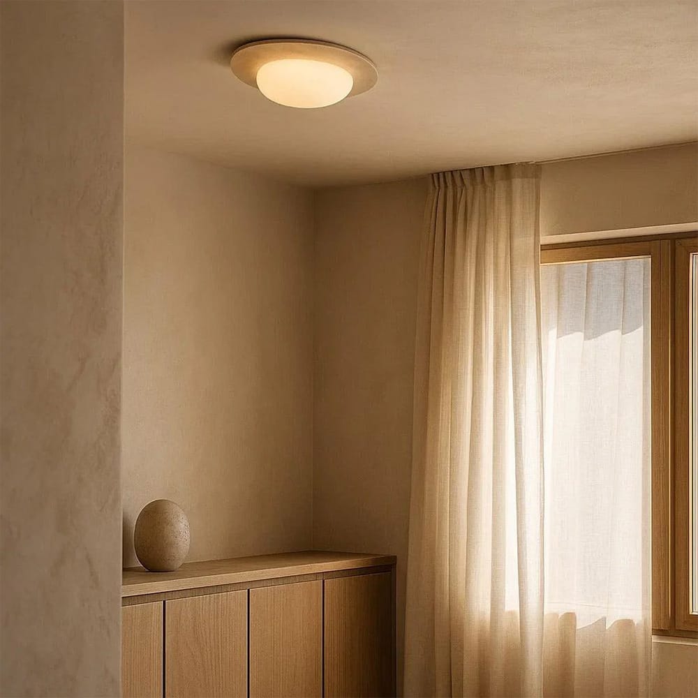 Oysters & Battens Thalos Travertine Oyster Light