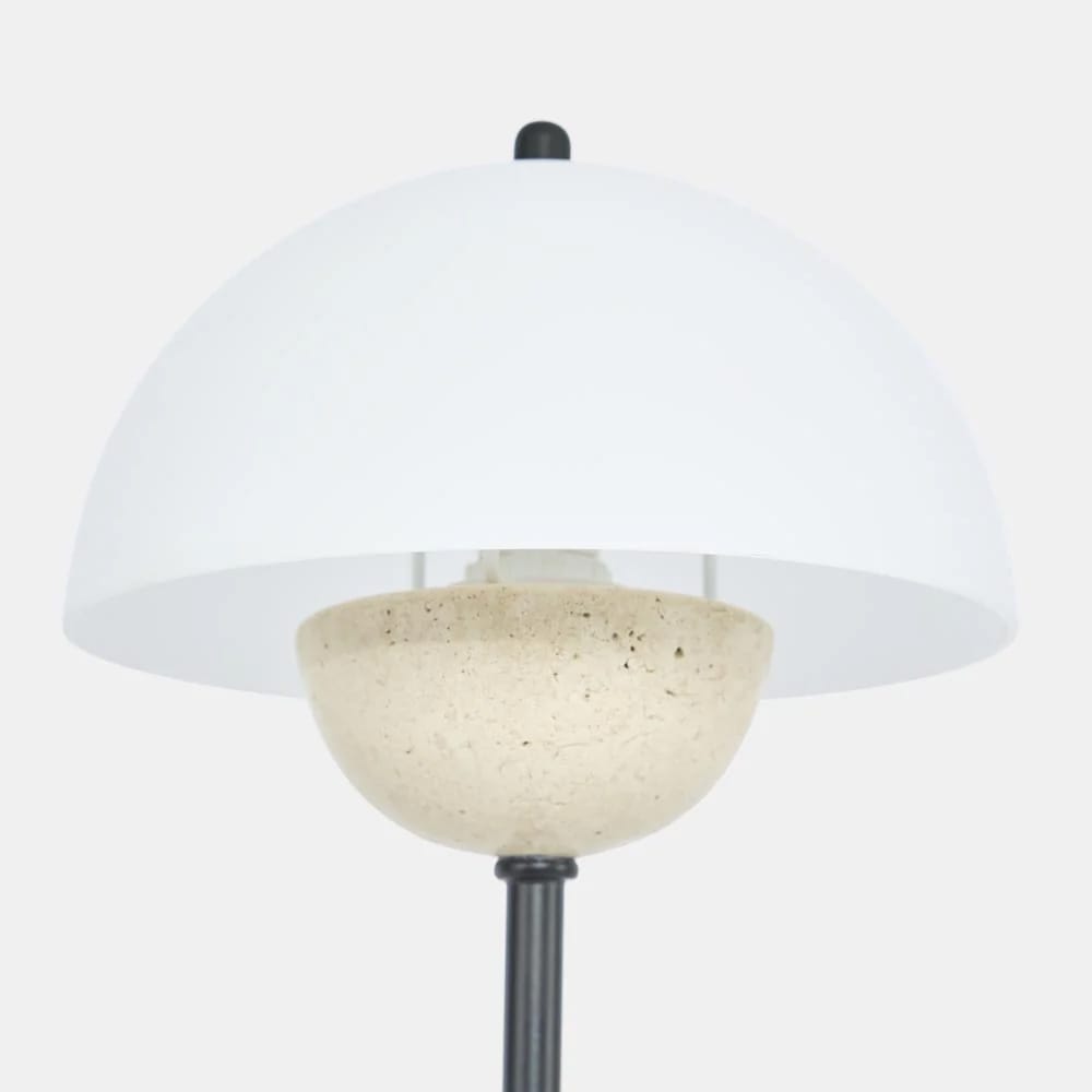Table Lamps Tondo Travertine Table Lamp (Excess Stock)