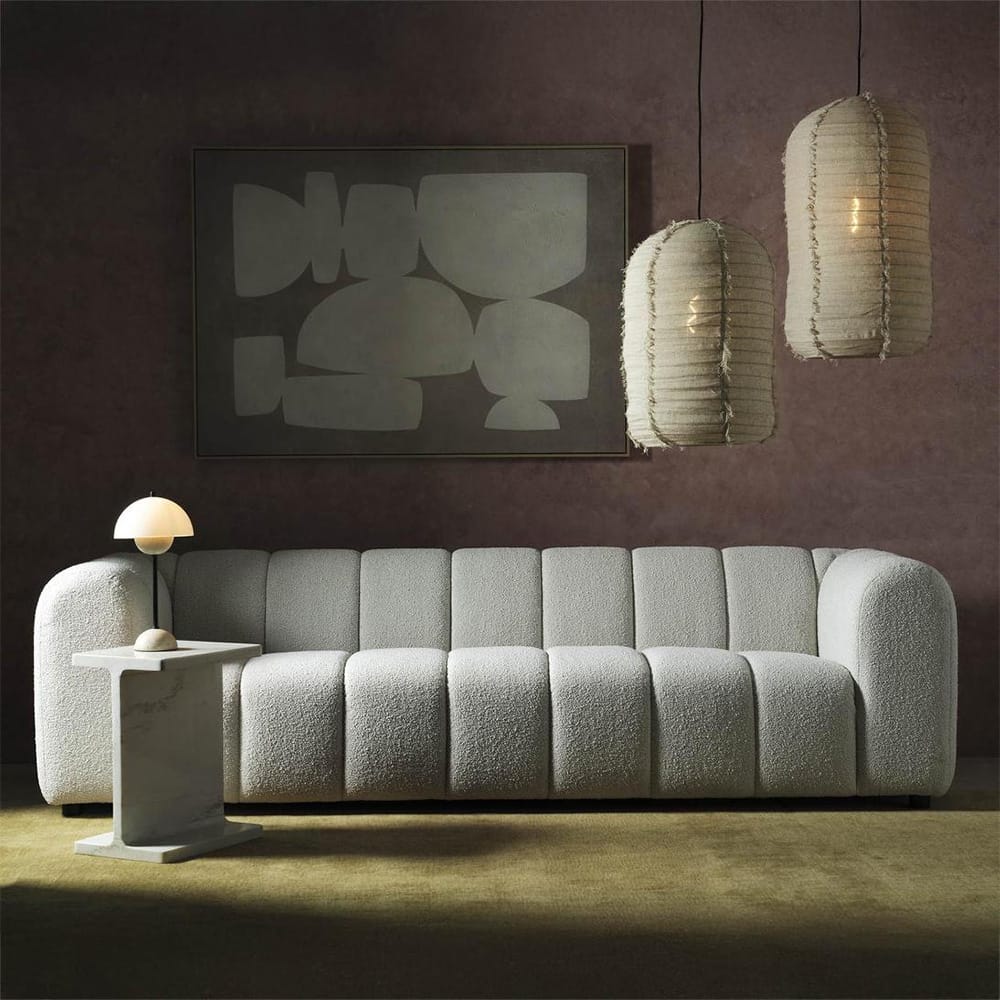 Table Lamps Tondo Travertine Table Lamp (Excess Stock)