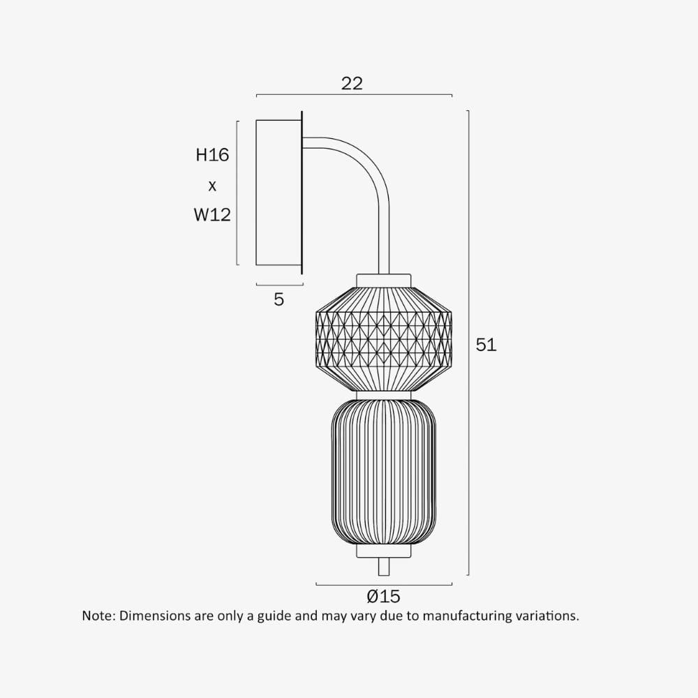 Interior Wall Light / Sconce Torso Wall Light