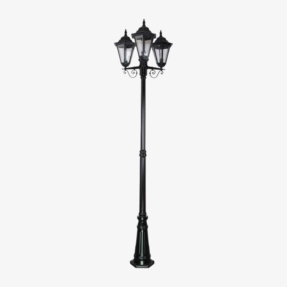 Post Lights Turin Triple Head Tall Post Light