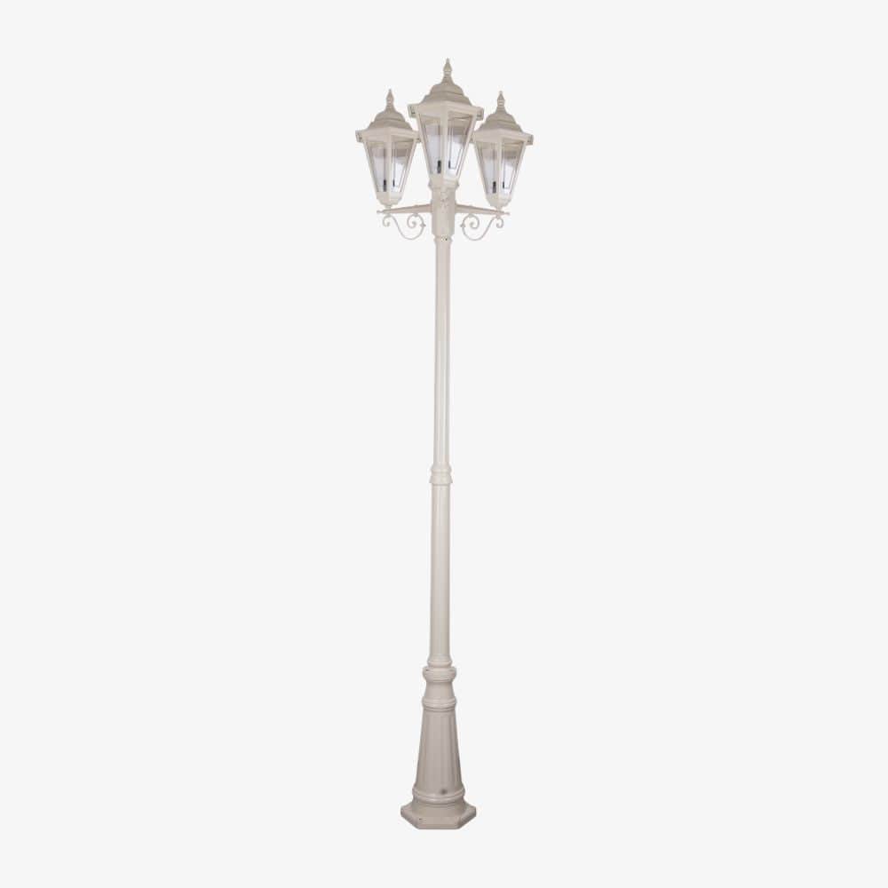 Post Lights Turin Triple Head Tall Post Light