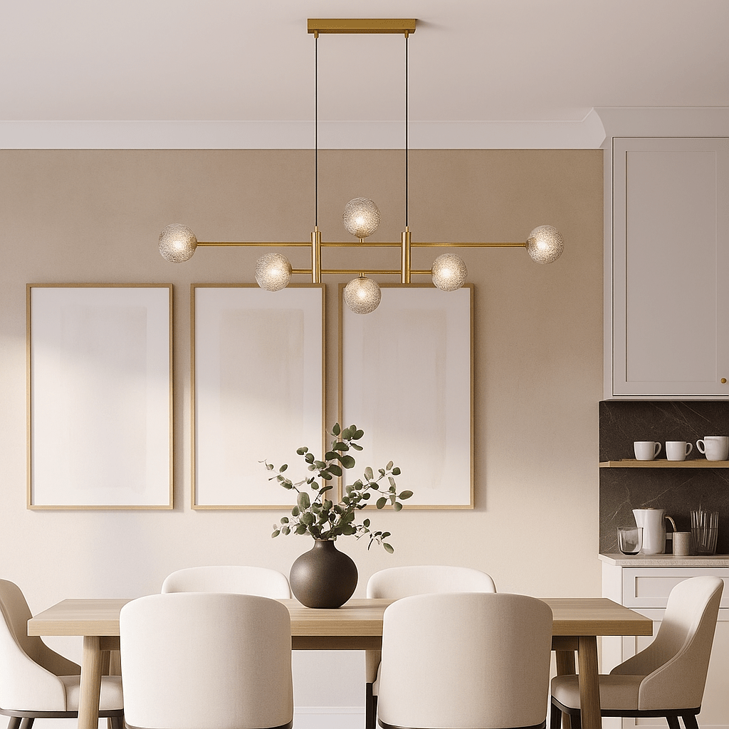 Linear Pendant Tyson 6-Light Pendant - Antique Gold