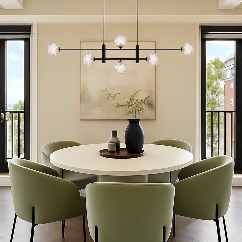 Linear Pendant Tyson 6-Light Pendant - Black