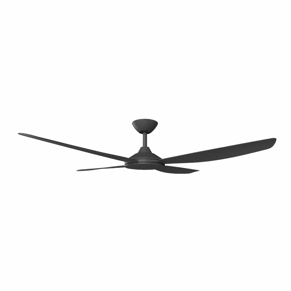 Without Light Vanga DC Ceiling Fan Black - No Light