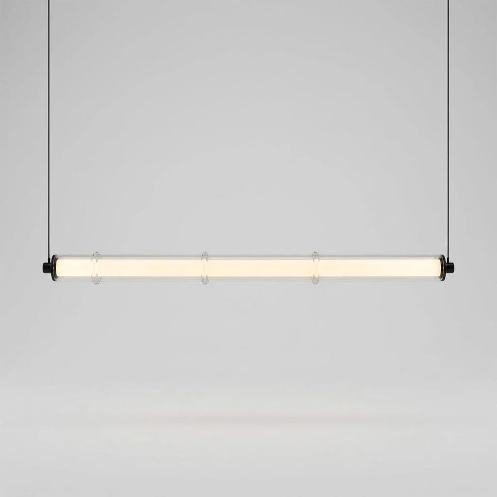 Linear Pendant Vento Glass Linear Pendant Light