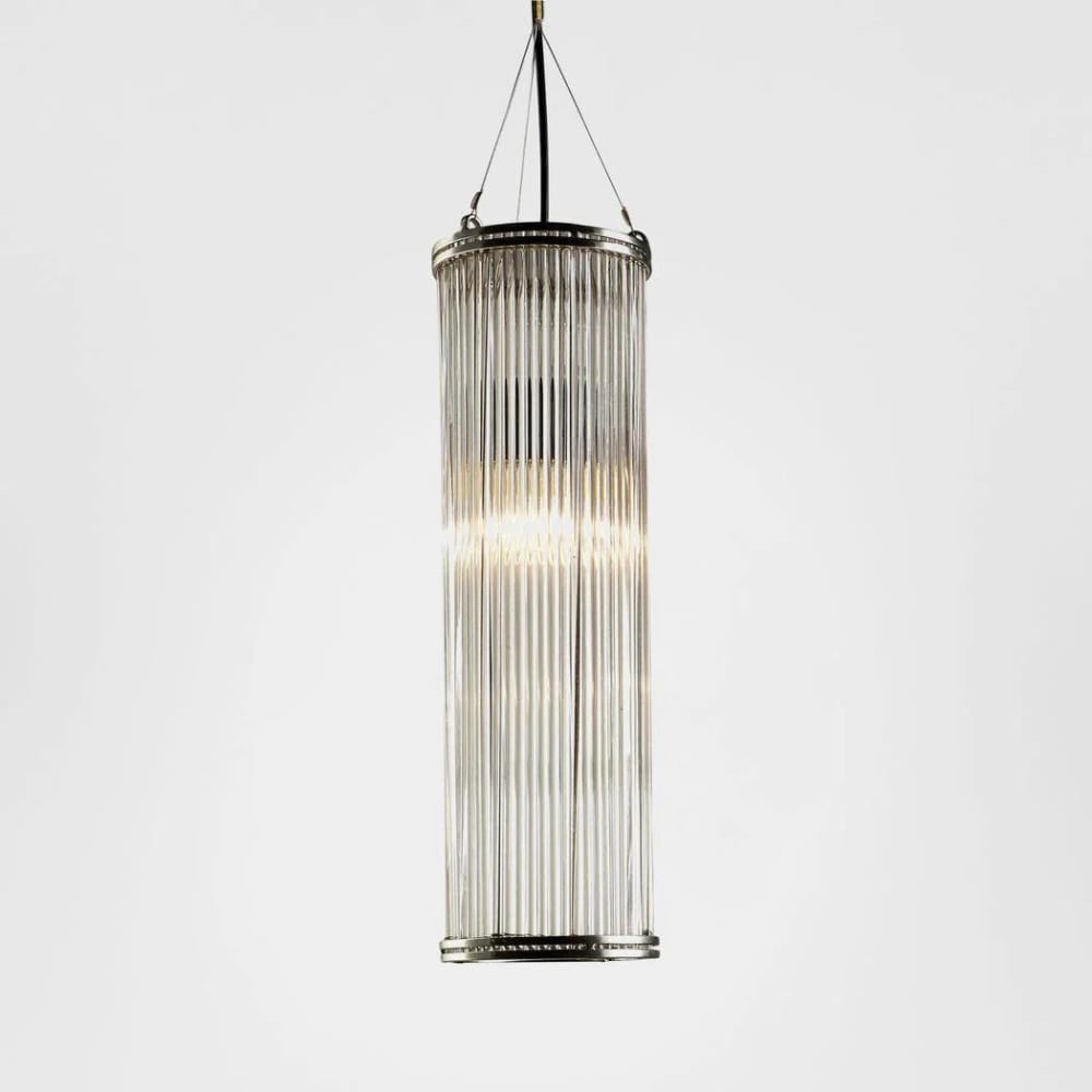 Interior Pendant Verre Glass Ceiling Pendant Large Nickel (Excess Stock)