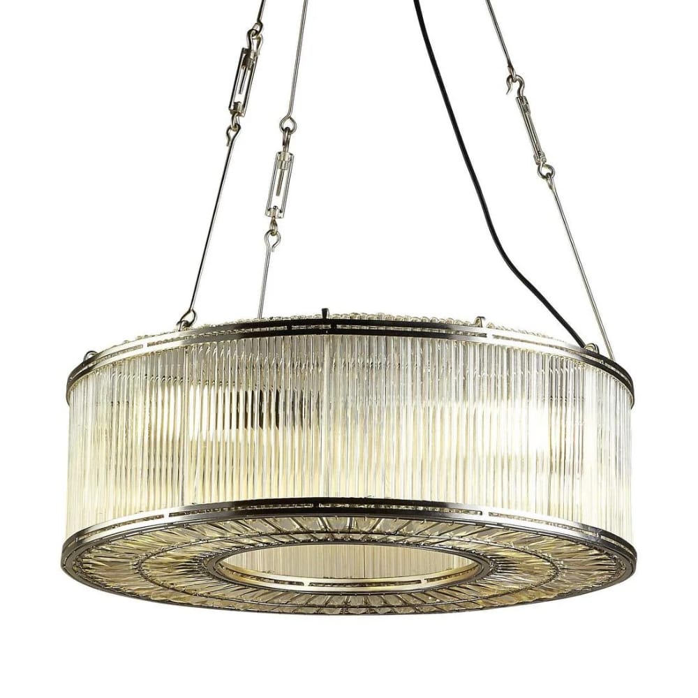 Interior Pendant Verre Glass Ring Ceiling Pendant Nickel (Excess Stock)