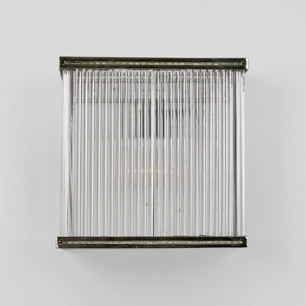 Interior Wall Light / Sconce Verre Rectangular Wall Light Silver (Excess Stock)