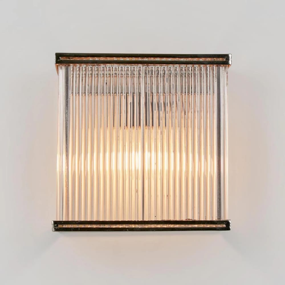 Interior Wall Light / Sconce Verre Rectangular Wall Light Silver (Excess Stock)