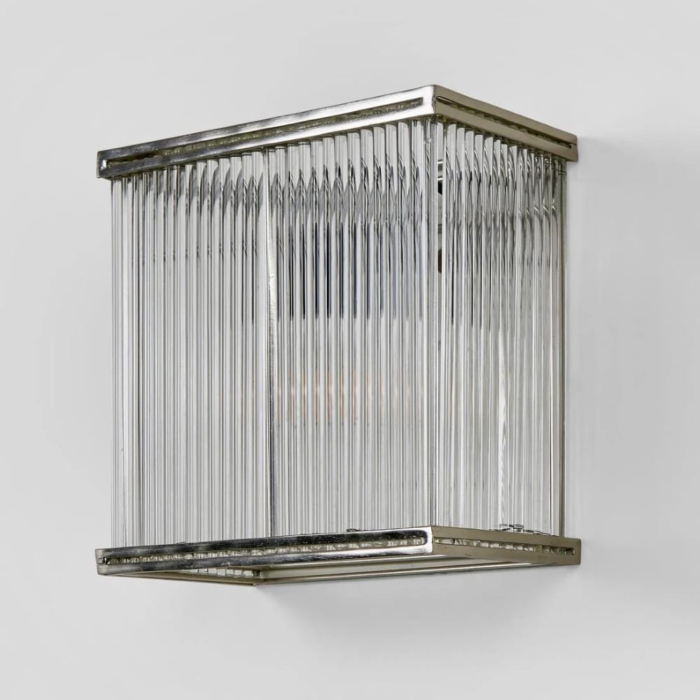 Interior Wall Light / Sconce Verre Rectangular Wall Light Silver (Excess Stock)