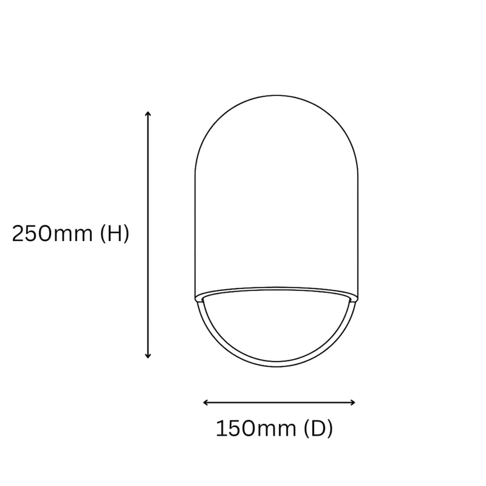 Exterior Wall Light Vion Ceramic Outdoor Wall Light
