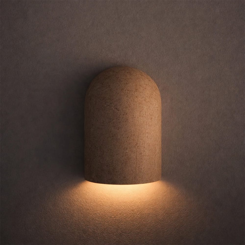 Interior Wall Light / Sconce Wisp Travertine Curved Up or Down Wall