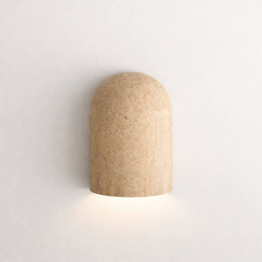 Interior Wall Light / Sconce Wisp Travertine Curved Up or Down Wall