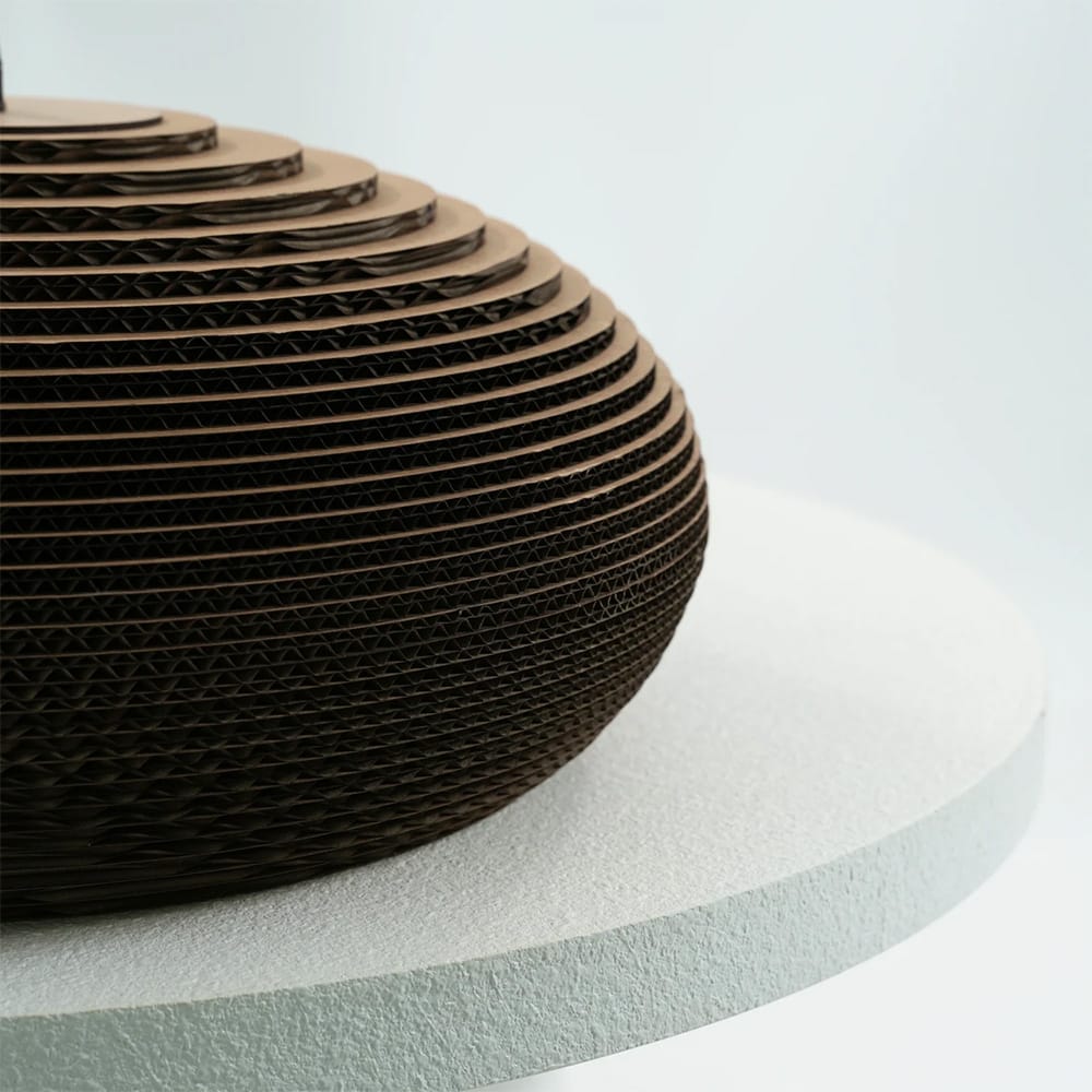 Interior Pendant Zanora Recycled Cardboard Pendant Light Oval
