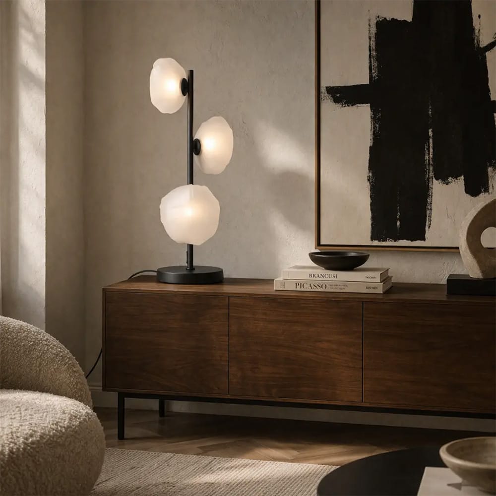 Table Lamps Zecca 3 Light Table Lamp