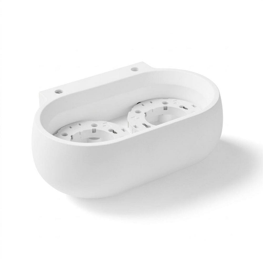 Zen White Plaster Double Wall Light