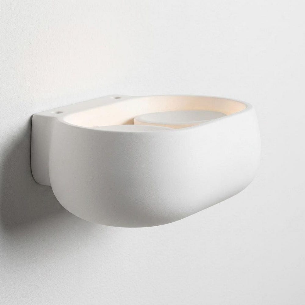 Interior Wall Light / Sconce Zen White Plaster Double Wall Light