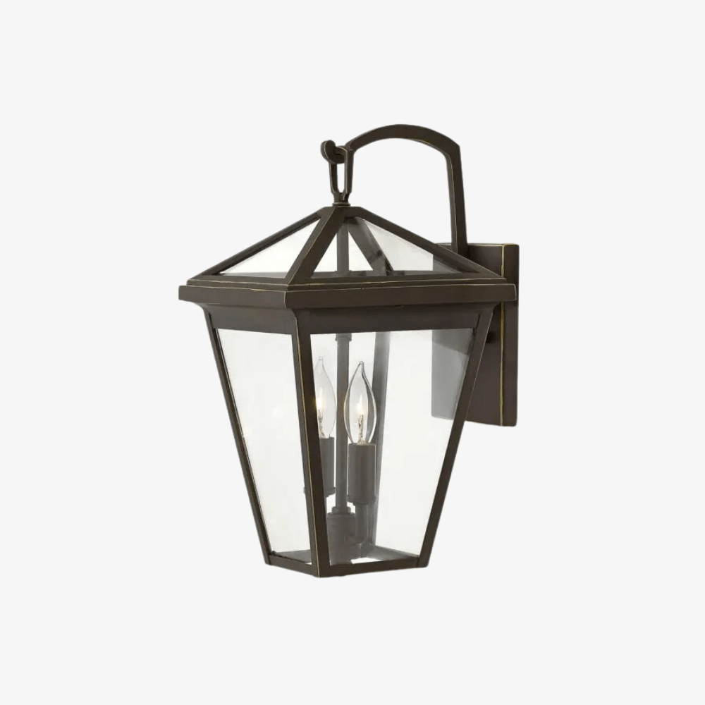 Exterior Wall Light / Alford Place Small Wall Mount Lantern in Oil Rubbed Bronze