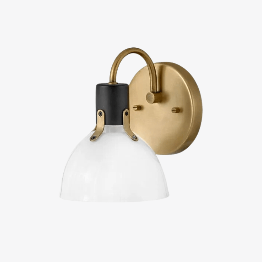 Interior Wall Light / Sconce Argo Single Light Vanity in Heritage Brass