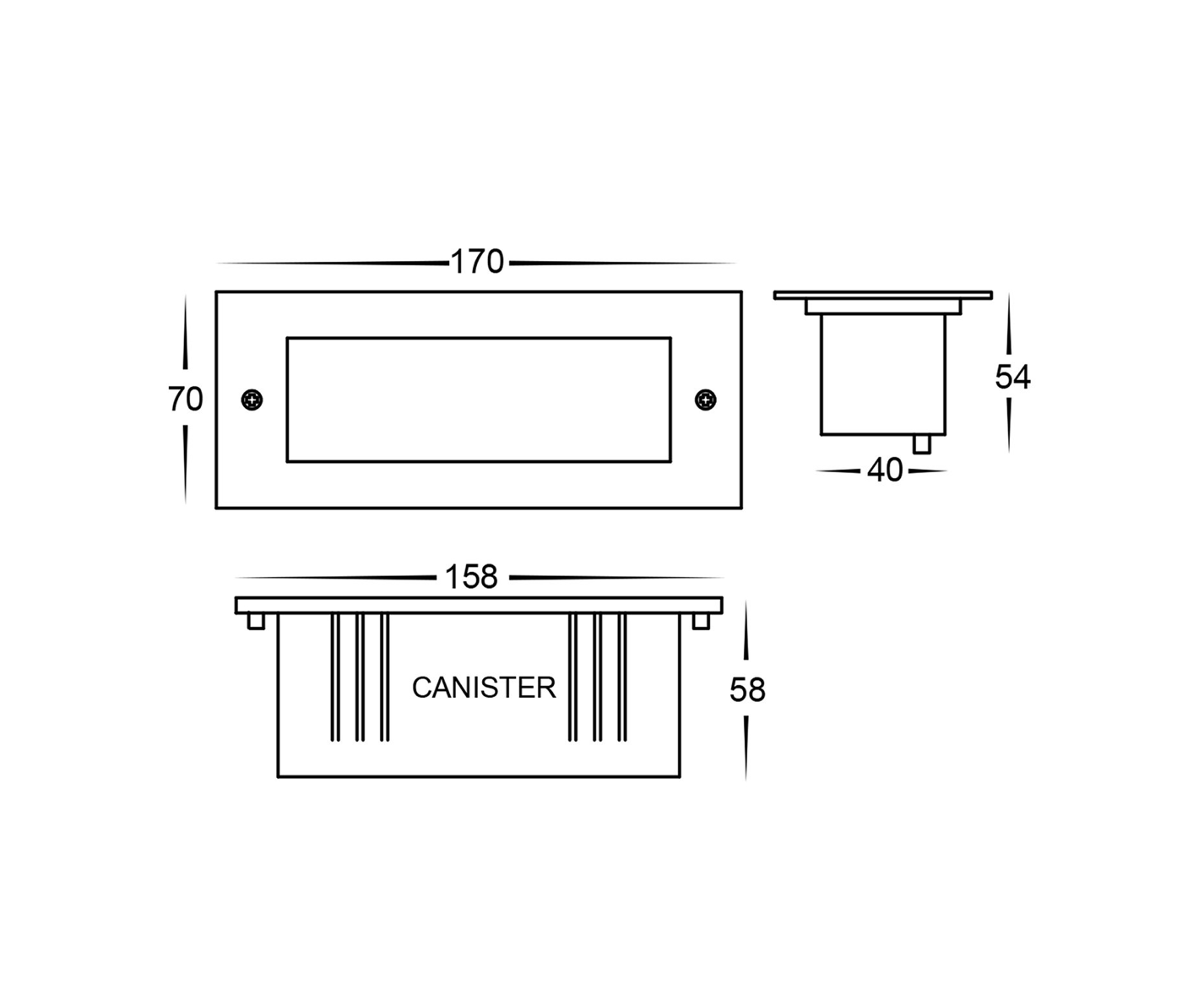 Step Light BATA - 6W LED Brick Light lighting shops lighting stores LED lights lighting designer