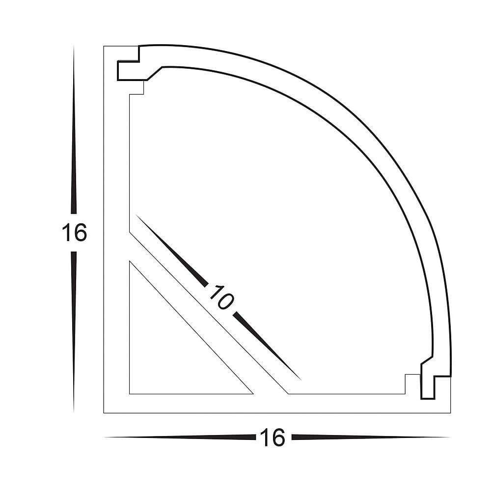 Profiles Corner Profile - HV9691-1616 lighting shops lighting stores LED lights lighting designer