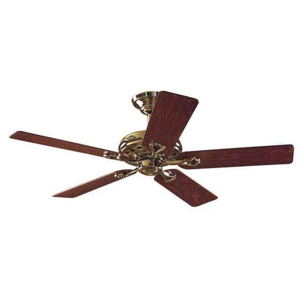 Indoor Fans Savoy Ceiling Fan - Bright Brass/Rosewood Lighting Stores