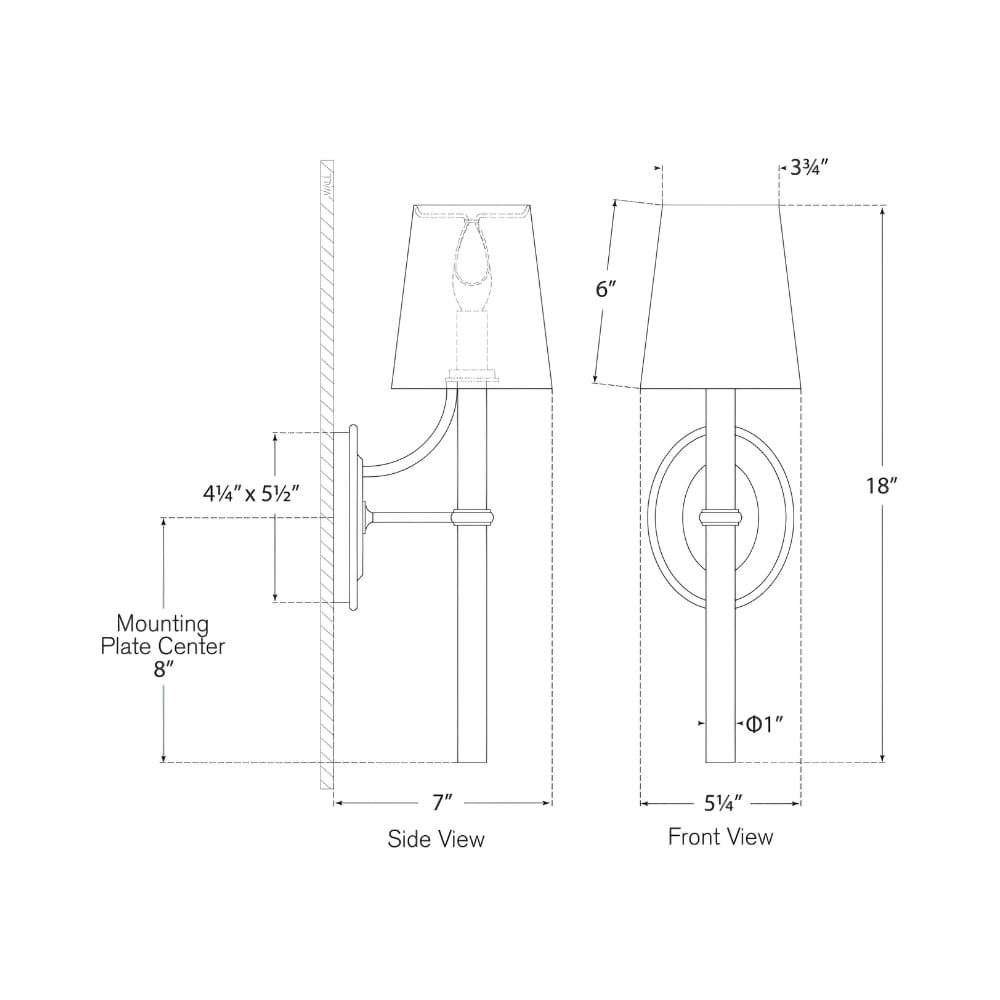 Interior Wall Light / Sconce Abigail Large Sconce
