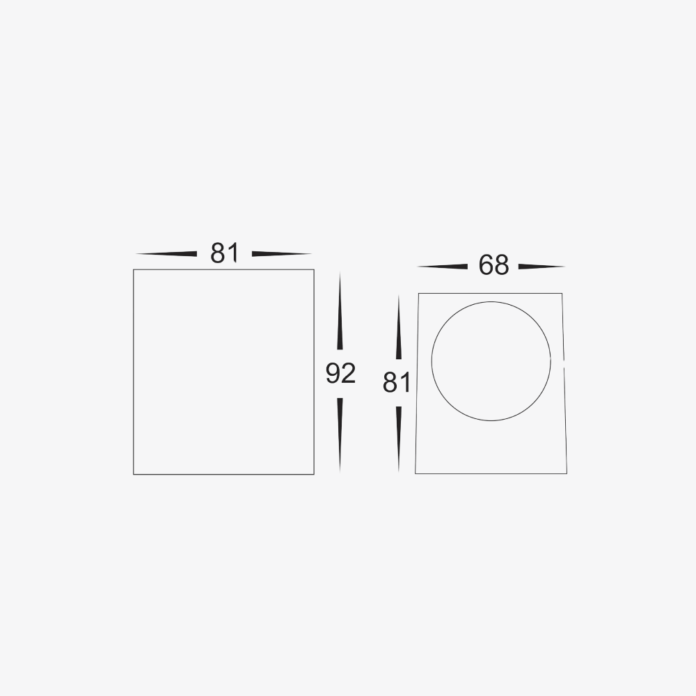 Exterior Wall Light Accord Fixed Down Wall Light