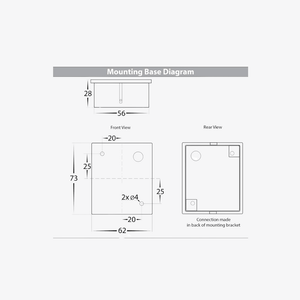 Exterior Wall Light Accord Fixed Down Wall Light