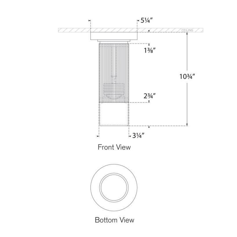 Interior Flush & Semi Flush Ace Mini Monopoint Flush Mount