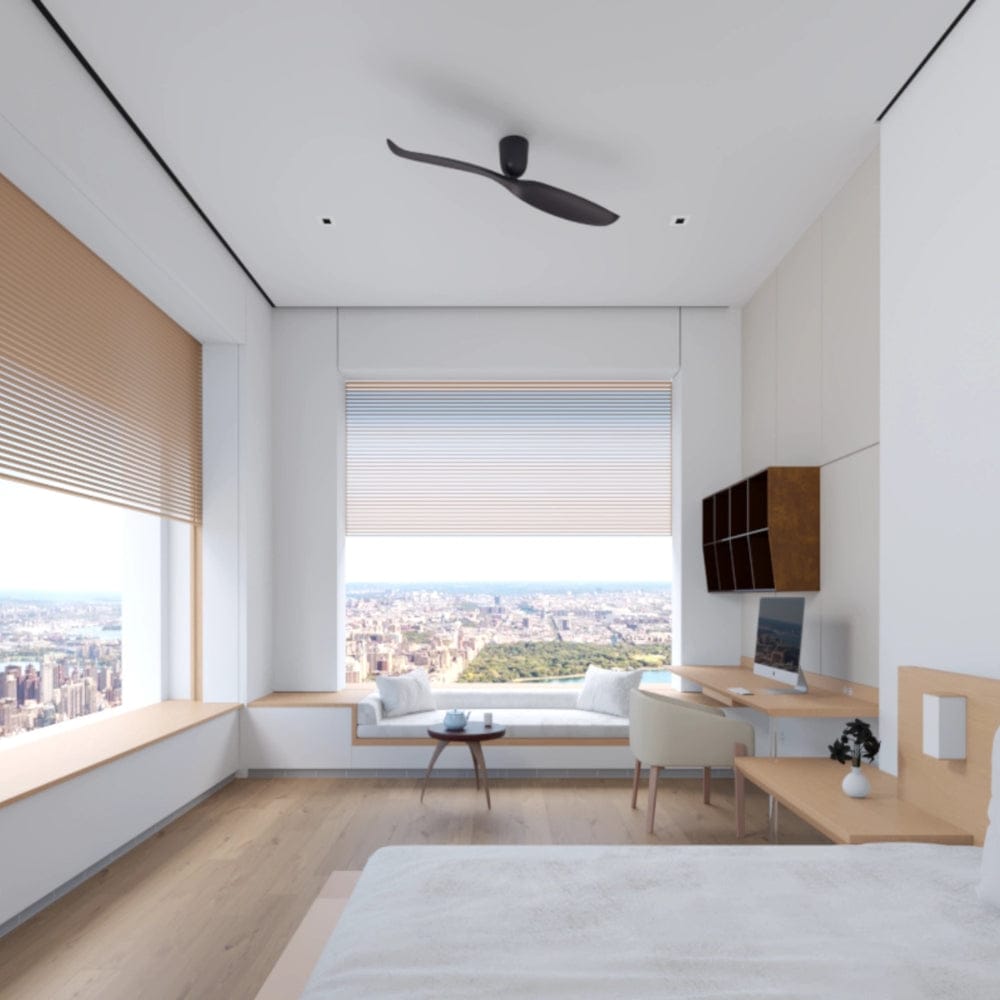 Without Light AE2+ Ceiling Fan Black