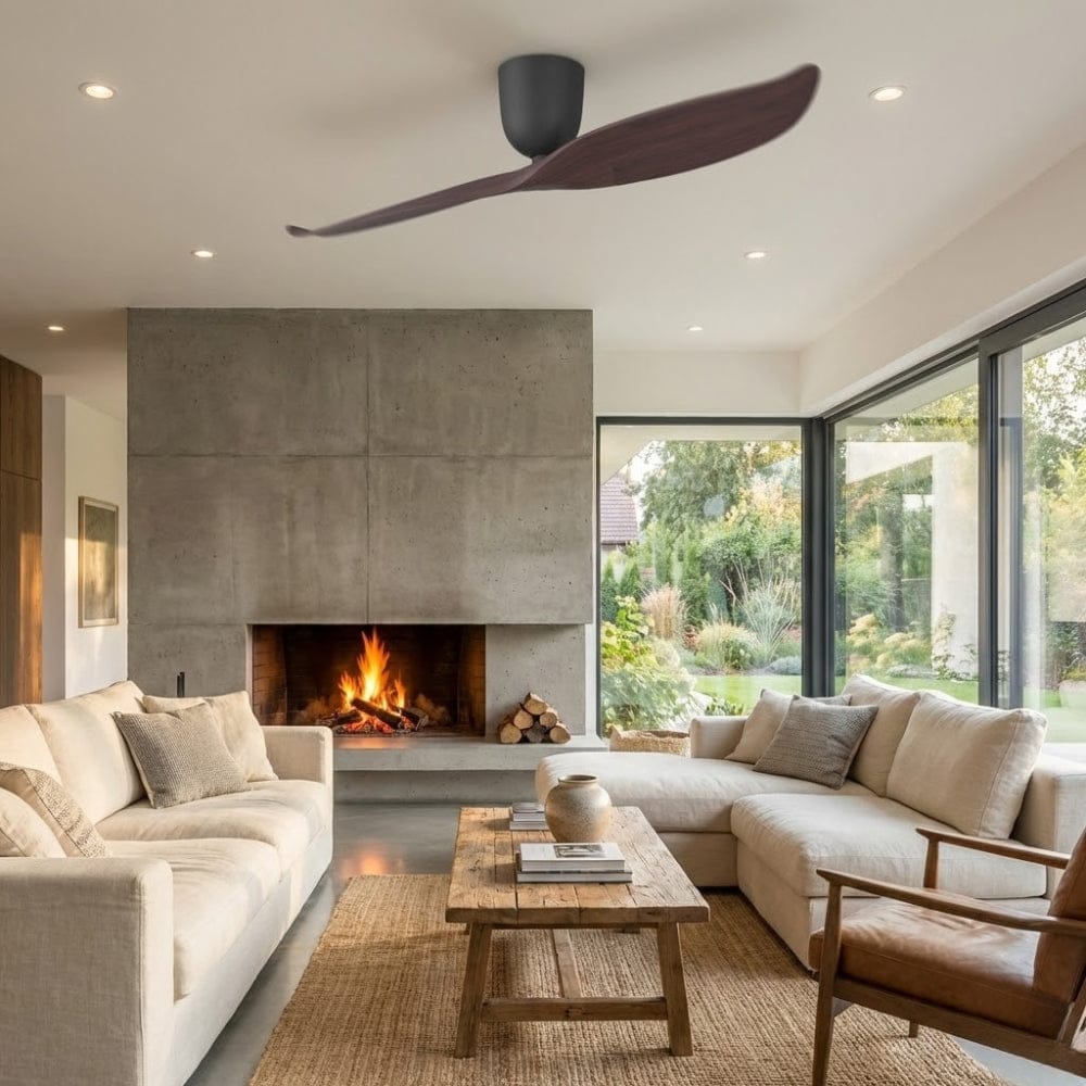 Without Light AE2+ Ceiling Fan Dark Woodgrain