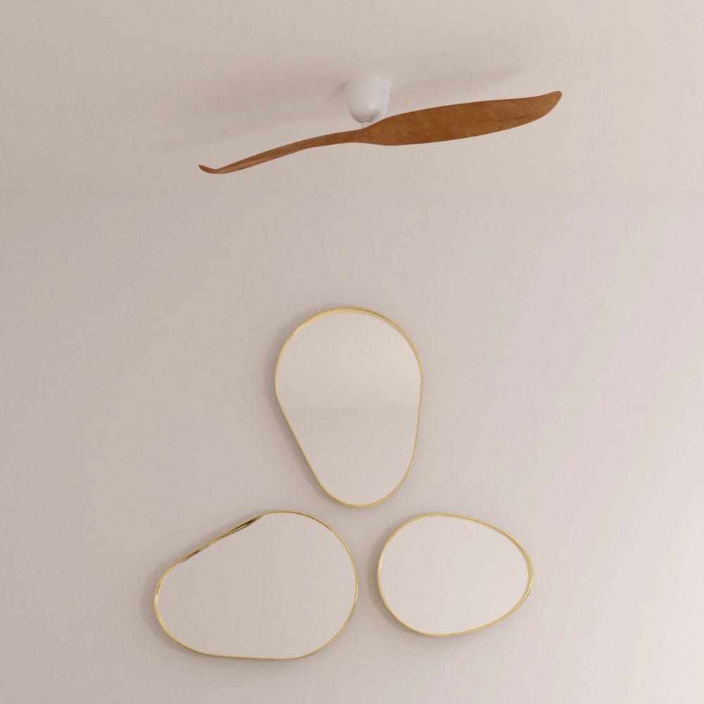 Without Light AE2+ Ceiling Fan Light Woodgrain and White