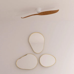 Without Light AE2+ Ceiling Fan Light Woodgrain and White