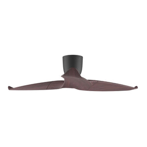 Without Light AE3+ Ceiling Fan Black with Dark Timber - No Light
