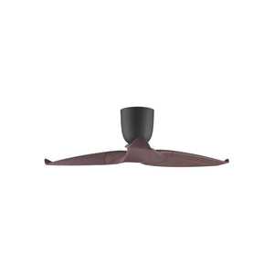 Without Light AE3+ Ceiling Fan Black with Dark Timber - No Light