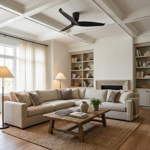 Without Light AE3+ Ceiling Fan Black