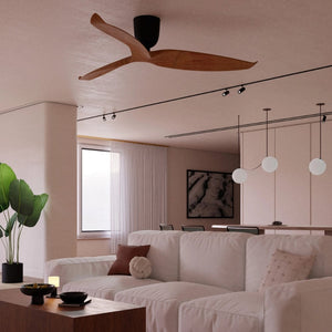 Without Light AE3+ Ceiling Fan Light Woodgrain and Black