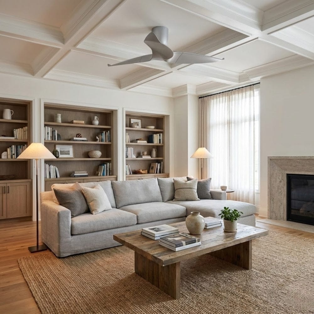 Without Light AE3+ Ceiling Fan Silver