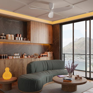 Without Light AE3+ Ceiling Fan White