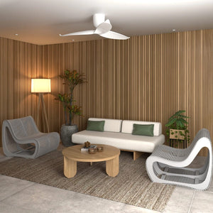 Without Light AE3+ Ceiling Fan White