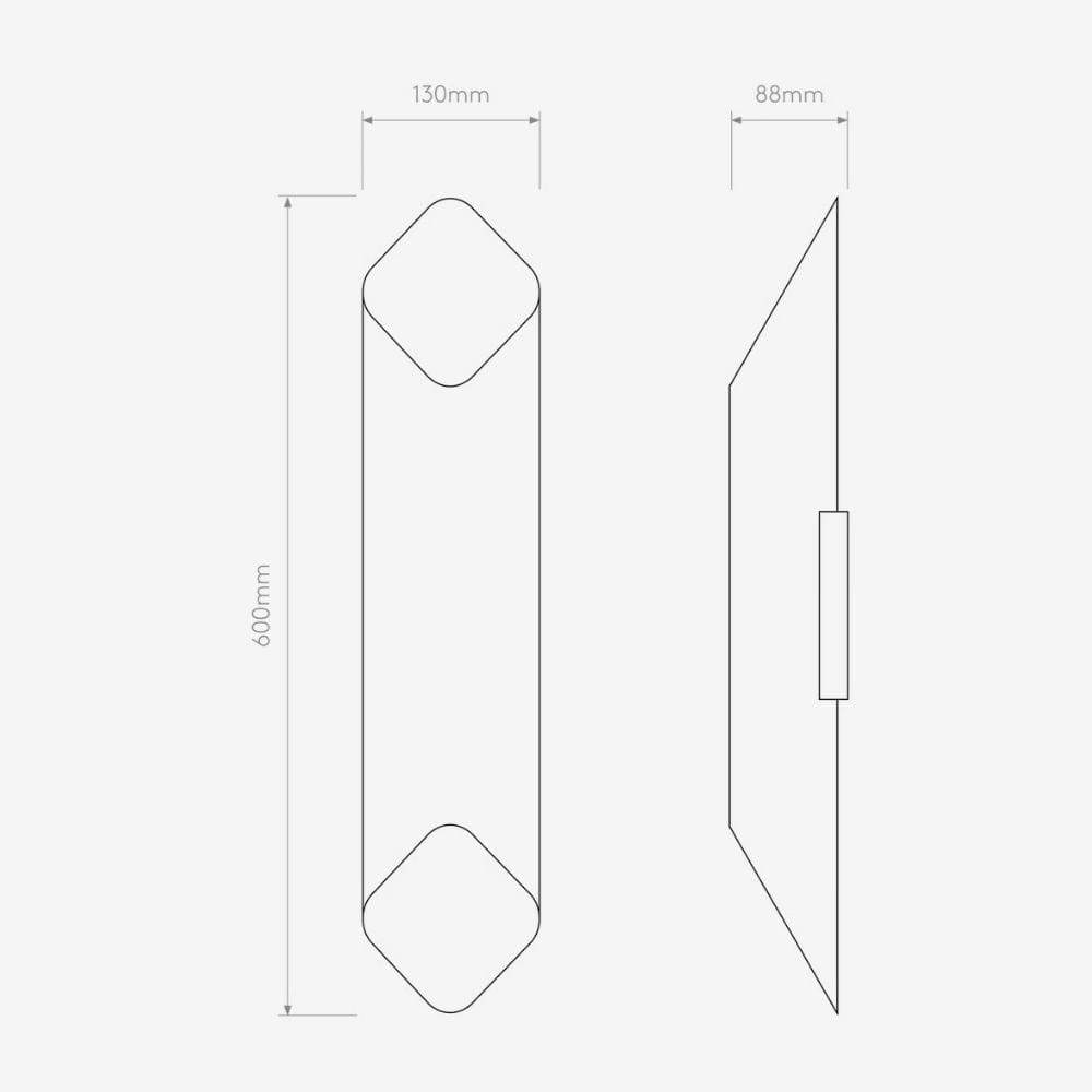 Bedside Wall Lights Ako 600 Phase Wall Light