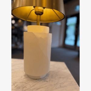 Table Lamps Alabaster & Gold Lamp Base & Shade Complete – CLEARANCE (Ex-display)