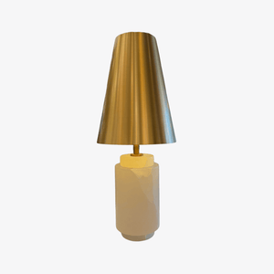 Table Lamps Alabaster & Gold Lamp Base & Shade Complete – CLEARANCE (Ex-display)